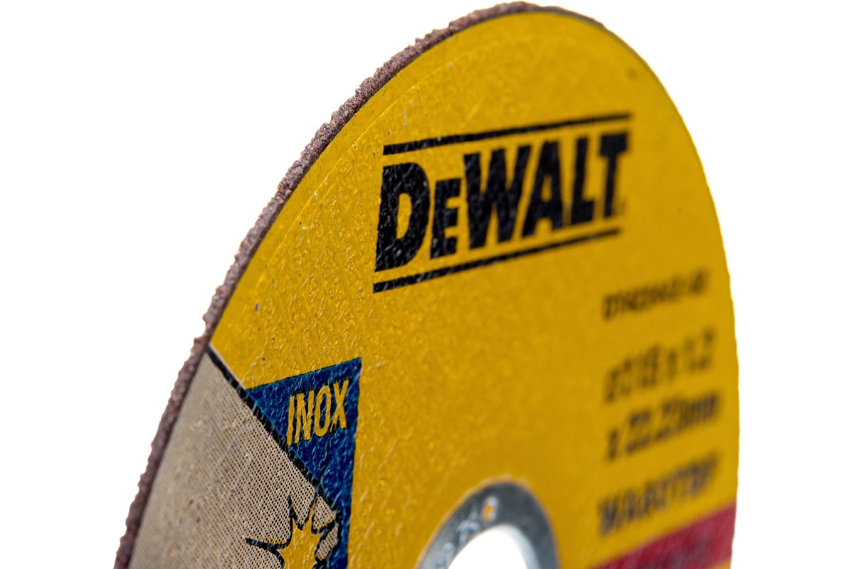 Круг отрезной по металлу INDUSTRIAL (115х22,2 мм) DeWalt DT42240Z