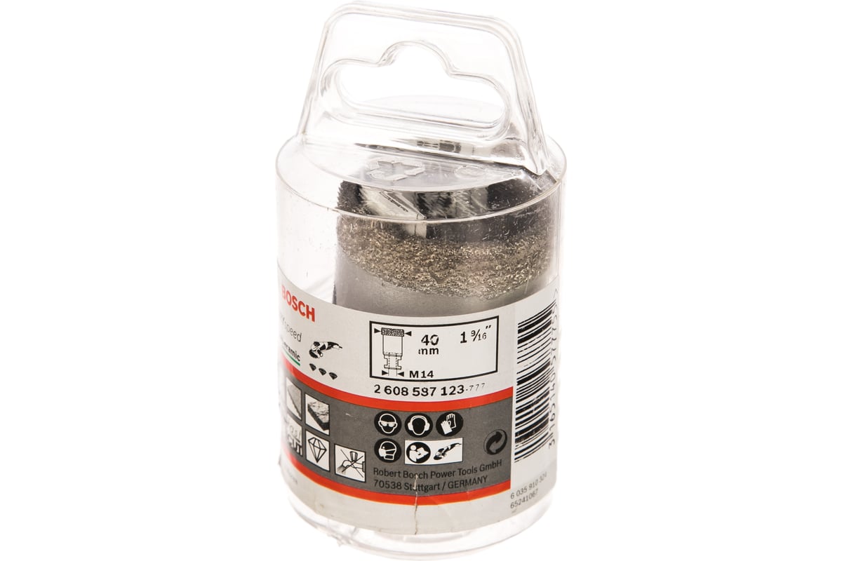 Коронка алмазная DRY SPEED для УШМ (40х35 мм; М14) Bosch 2608587123