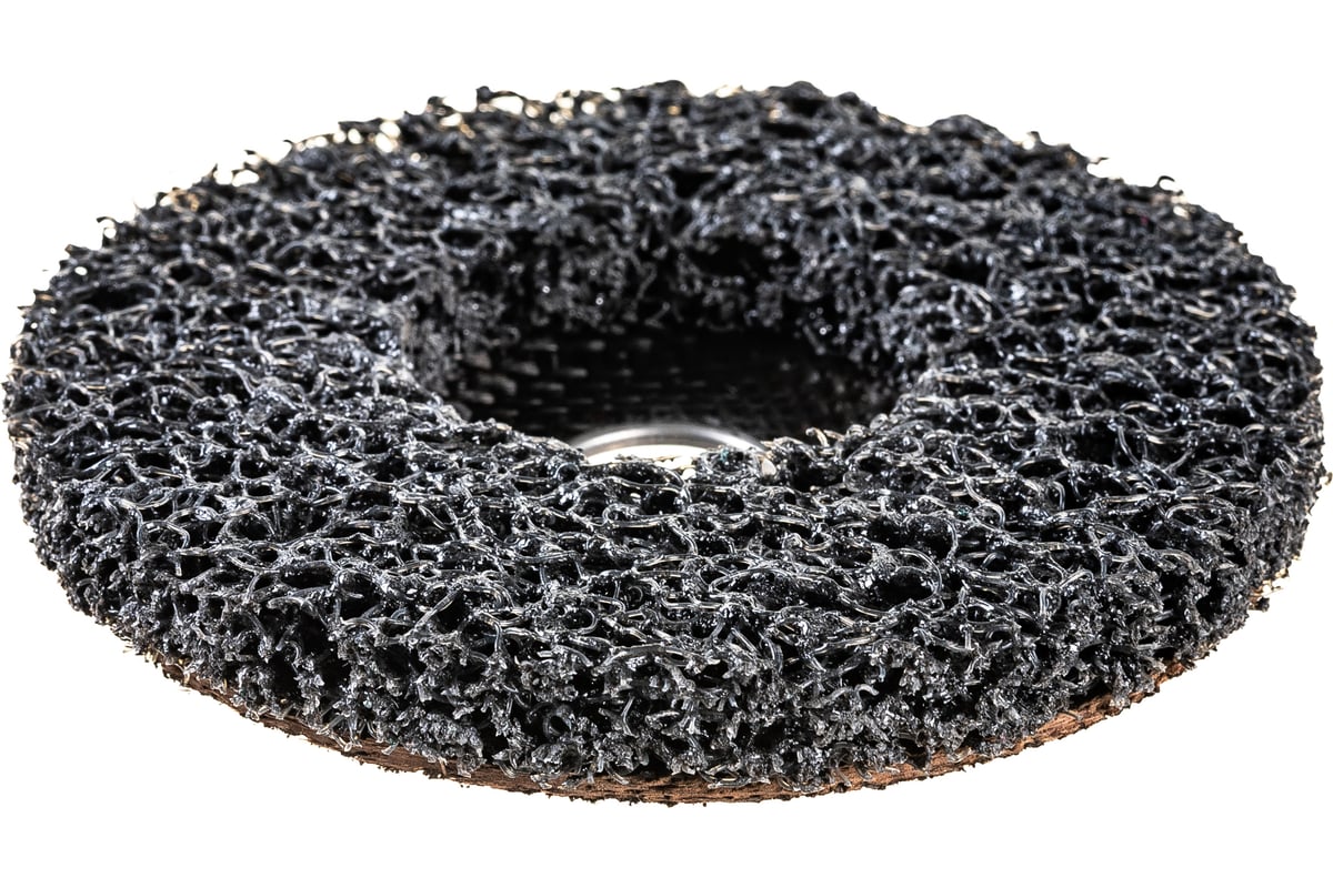 Диск зачистной Clean Strip Black 127х22 мм с фибровой оправкой BlackFox 12540