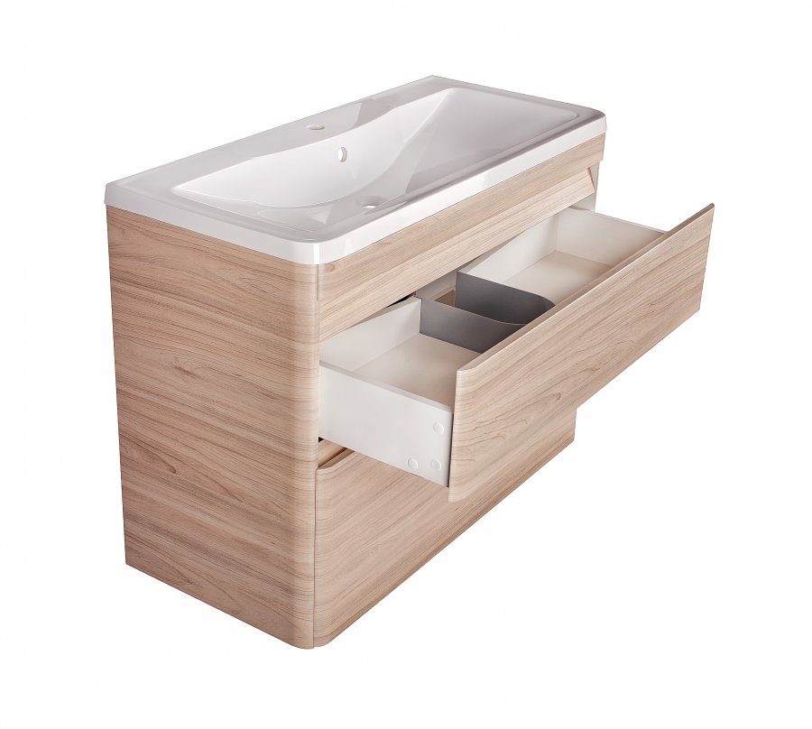 Тумба с раковиной Style Line Атлантика 90 см подвесная