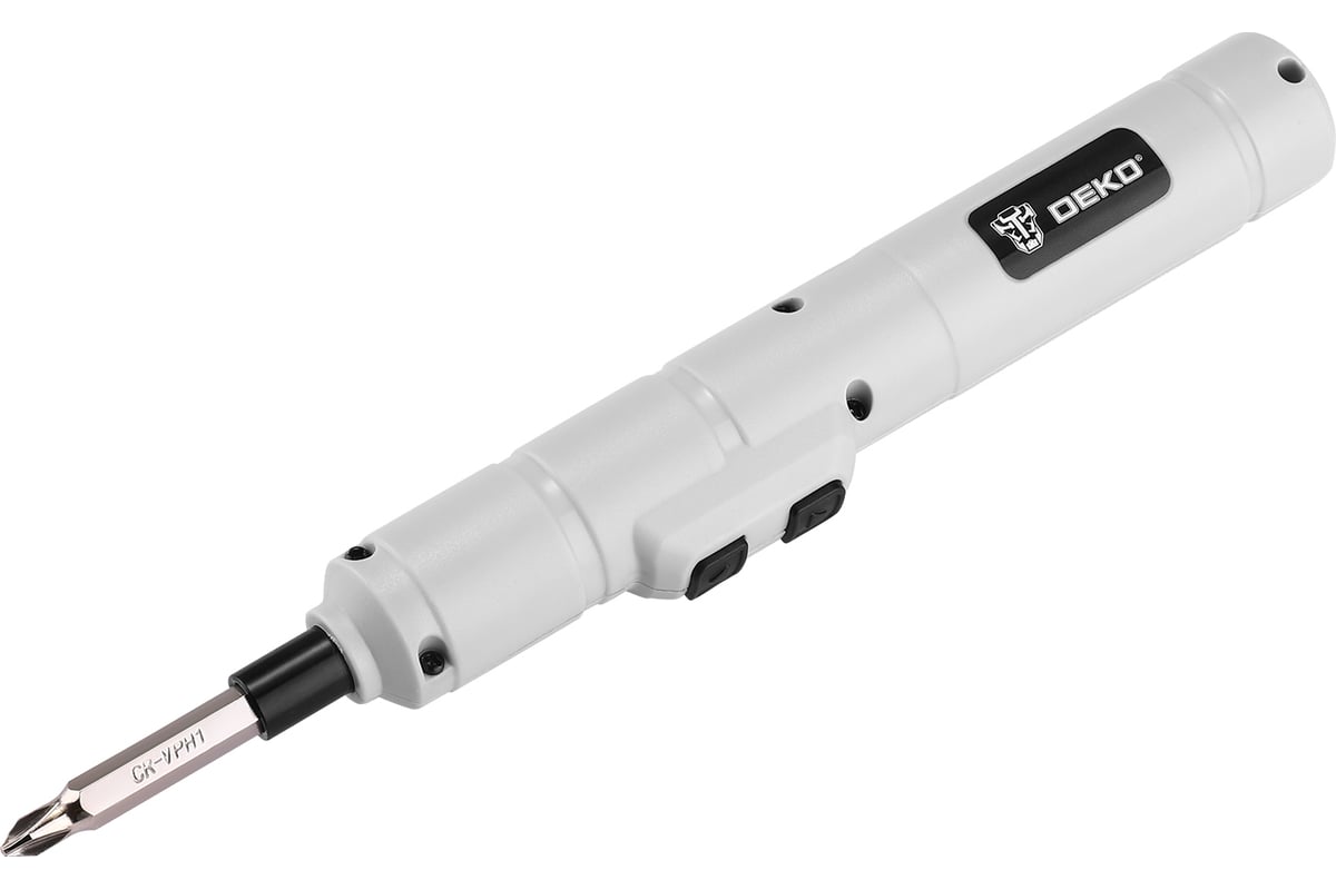 Аккумуляторная отвертка Deko DKS4-Li + набор бит 10 шт 065-0662