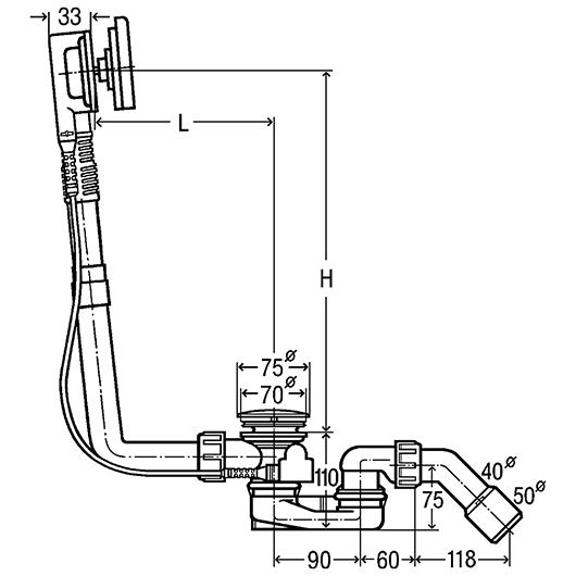 Слив-перелив Viega Multiplex Visign M9 724566 полуавтоматический