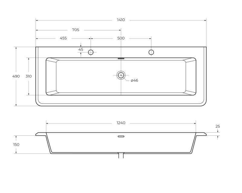 Тумба с раковиной Cezares Stylus 140 см Grigio nuvola