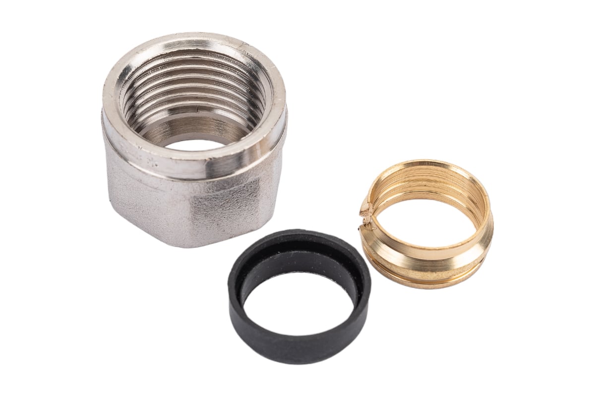 Коллекторный обжимной соединитель для медной трубы Valtec 15 VTc.711.N.1504
