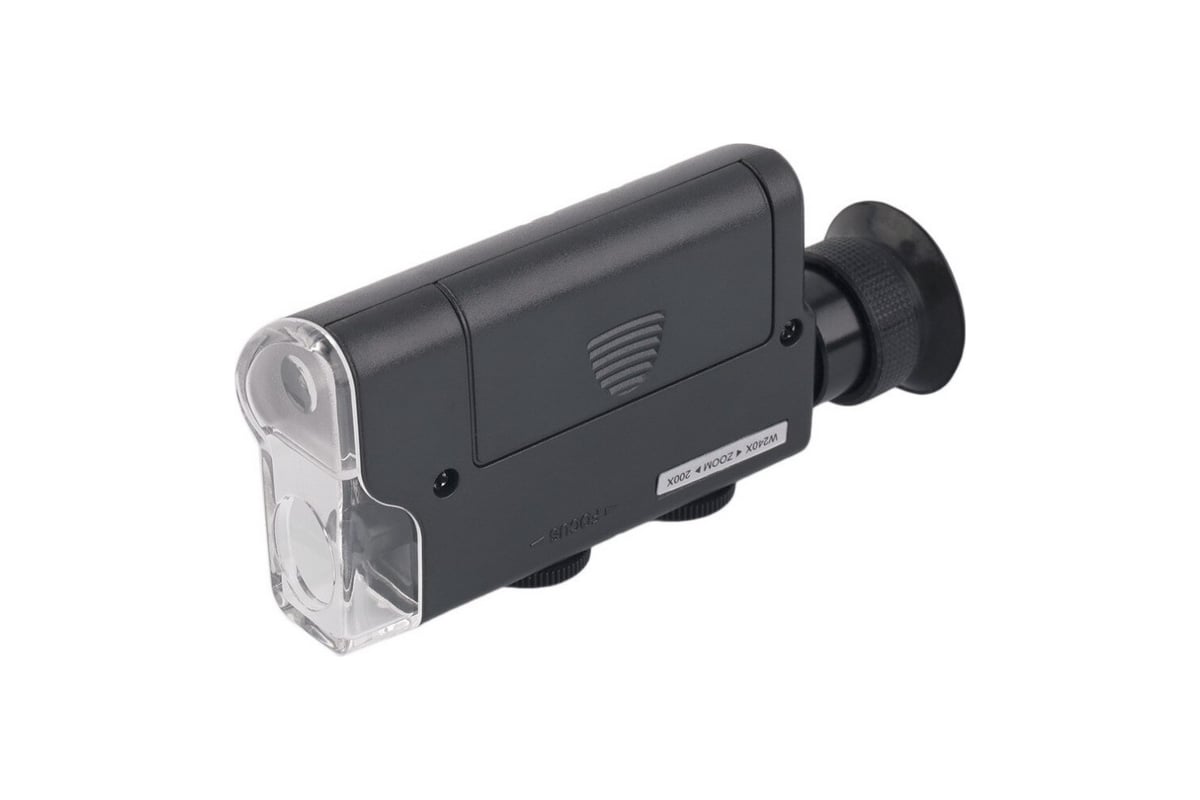 Микроскоп для телефонов Pro Legend 60-100х мини с подсветкой и ультрафиолетом PL4446