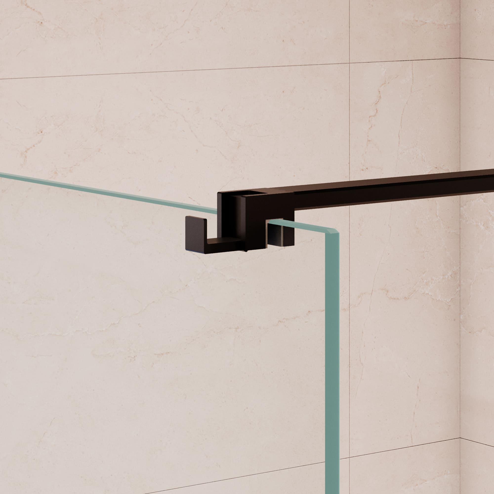 Душевая перегородка RGW Walk In WA-210B 90x195 с крючком для полотенца/халата, черный, прозрачное 351021009-14 Душевая перегородка RGW Walk In WA-210B 90x195 с крючком для полотенца/халата, черный, прозрачное 351021009-14