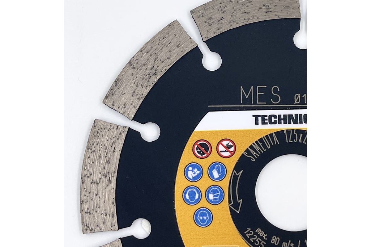 Диск алмазный универсальный TECHNIC MES (125х22.23 мм; 10 сегментов) SAMEDIA 310583