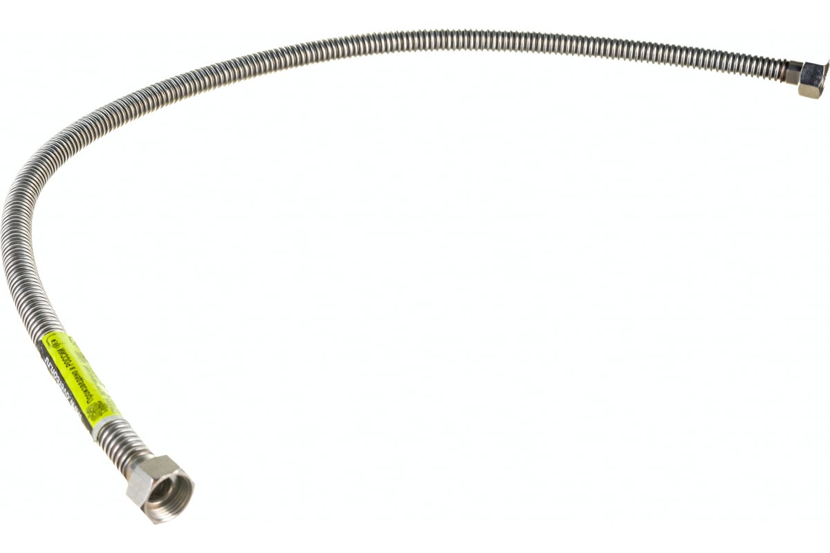 Сильфонная подводка для газа Overcon 1/2" х 0.8 м в/в ИС.100663 00-00000002
