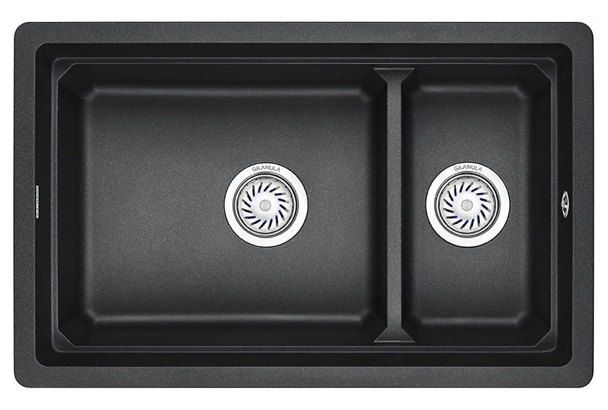 Кухонная мойка Granula Kitchen Space KS-7304U 73 см черный