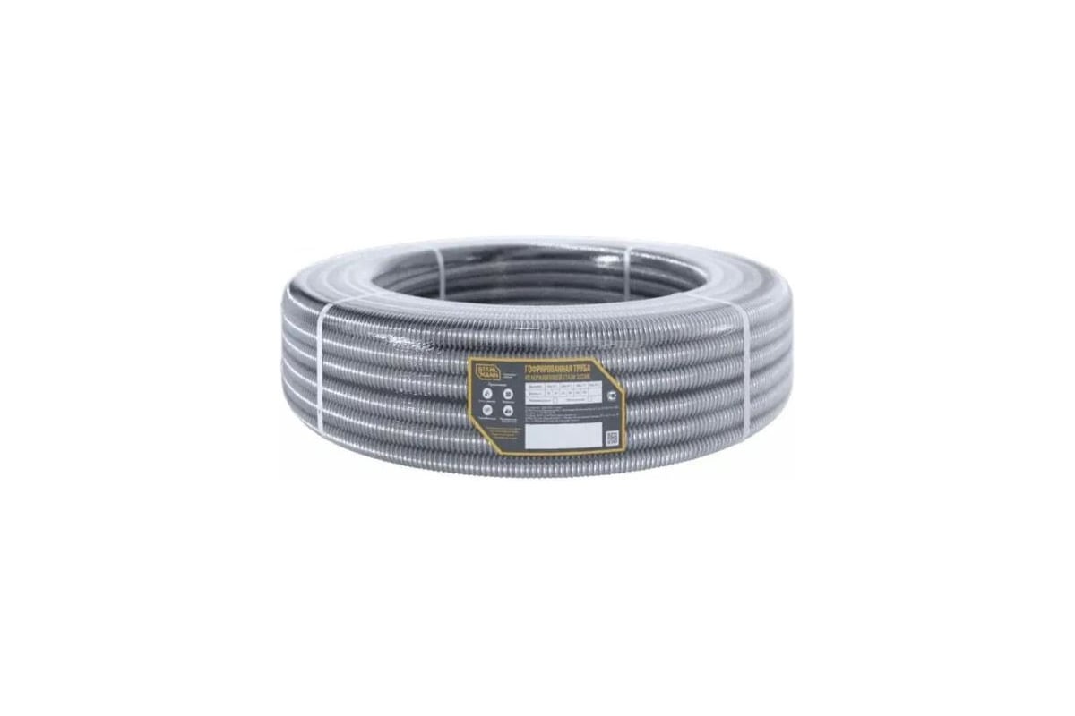 Гофрированная труба Stahlmann из нерж. стали SS316L 25А, отожженная, 30м, 2227408