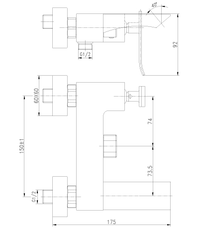 Смеситель для ванны Lemark Contest LM5814CW белый