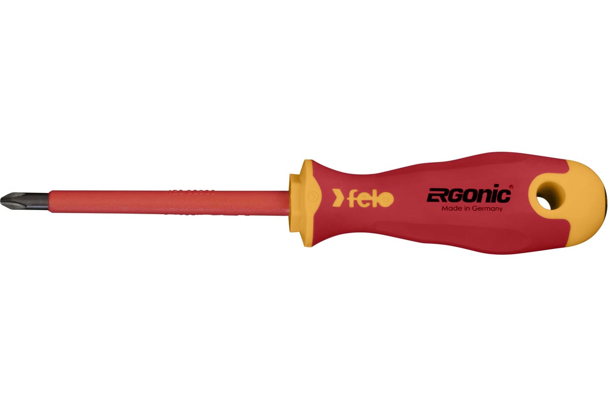 Диэлектрическая крестовая отвертка Felo Ergonic PH 2X 100 41420390