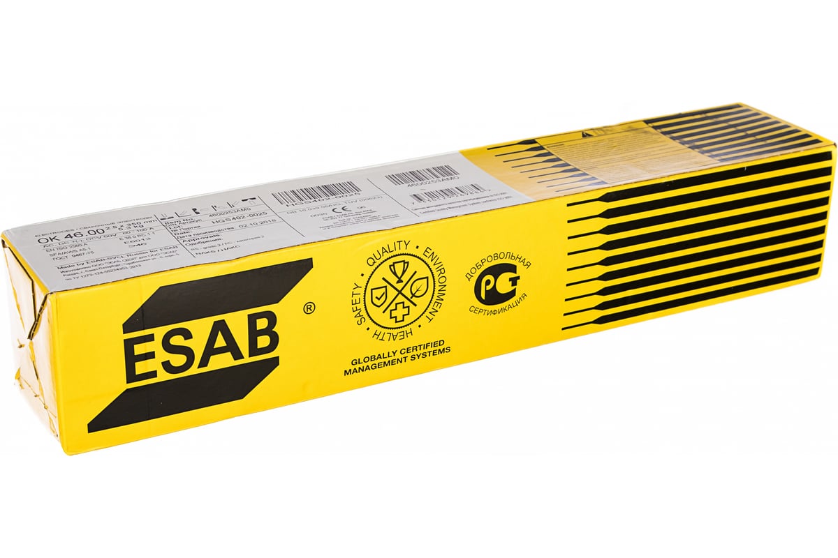 Электрод ОК 46.00 (2.5 мм; 5.3 кг) ESAB 4600253AM0
