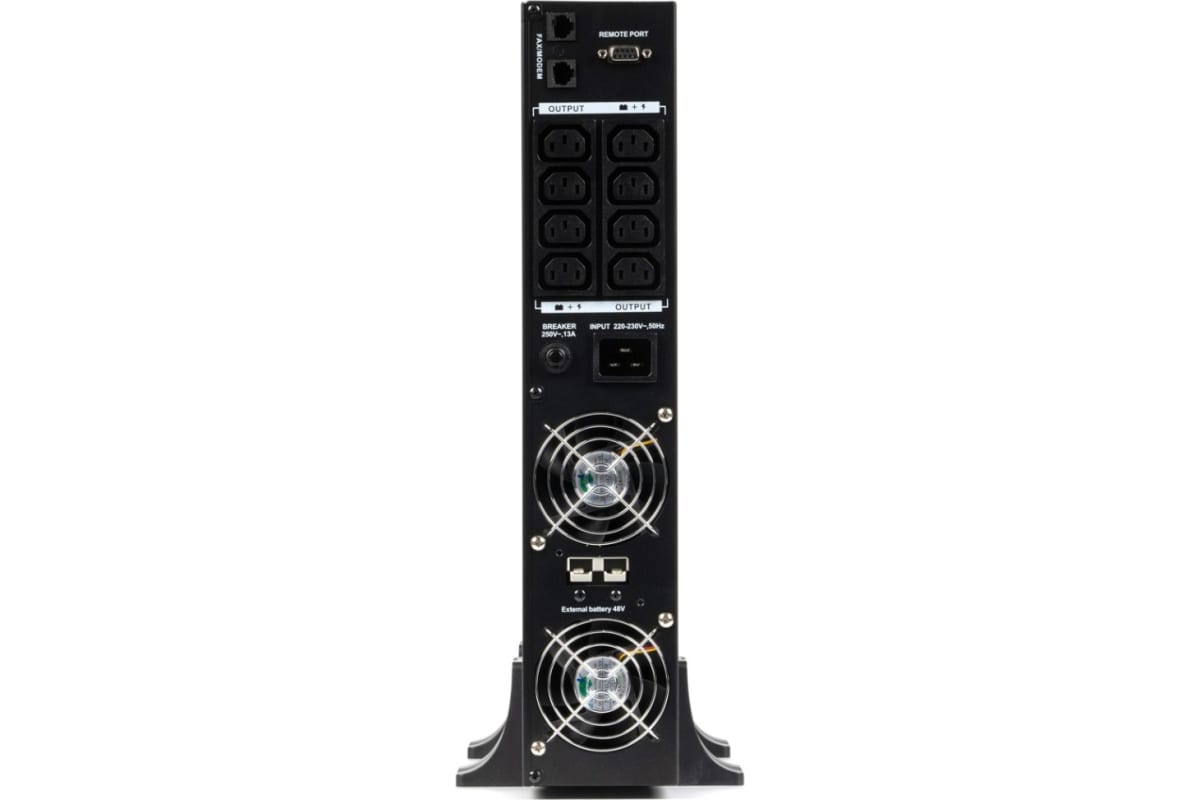 Источник бесперебойного питания Skat RAPAN-UPS 2000 RACK+4x9Ah Источник бесперебойного питания 1400 Вт, Line-interactive, синус, встроенные АКБ 4 шт x 9Ah 8959