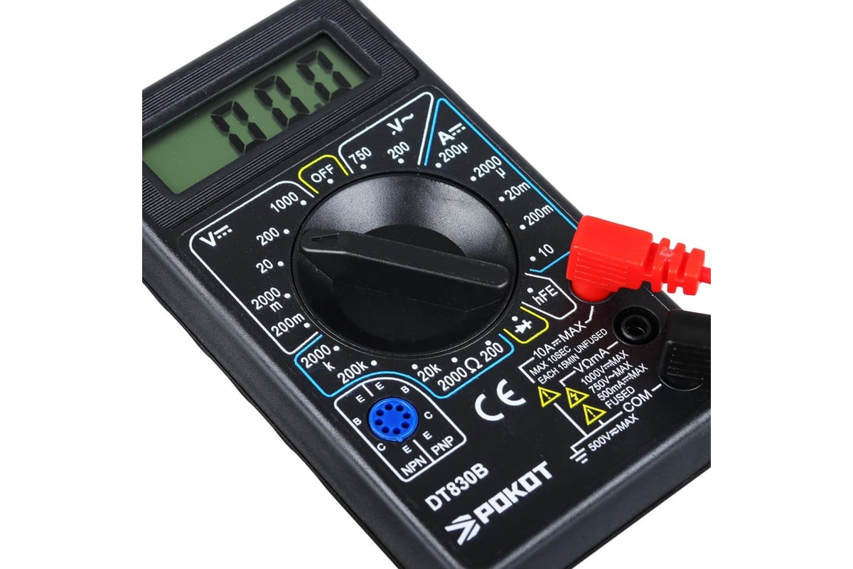 Цифровой мультиметр Рокот DT-830В 660-014