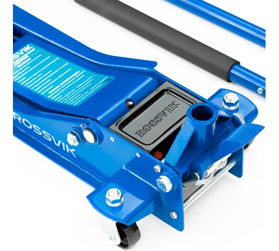 Подкатной домкрат Rossvik V3 LOW PROFILE с педалью, г/п 3 т, 75-505 мм PEDAL TH32505B
