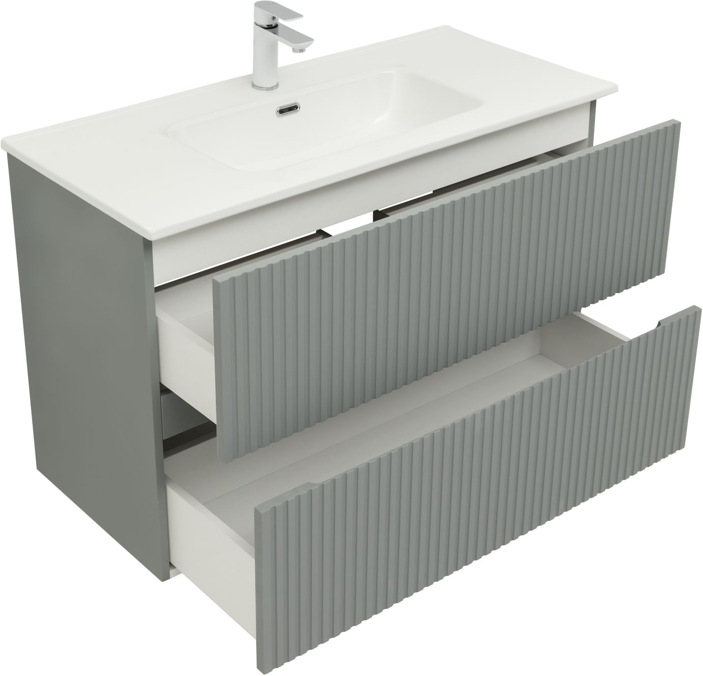 Тумба с раковиной Aquanet Джейн 100 см