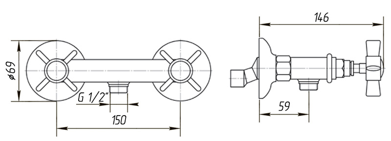 Смеситель для душа Migliore Princeton ML.PRN-846.CR хром