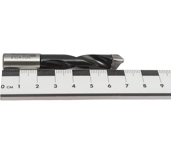 Сверло глухое 10х10х70 мм, R Deltatools 06-0033