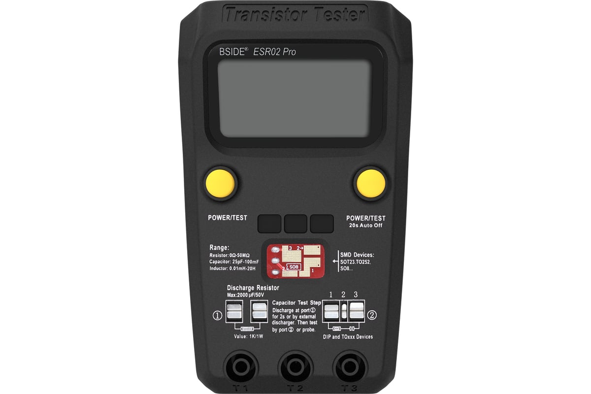 Тестер транзисторов BSIDE ESR02pro 064-0012