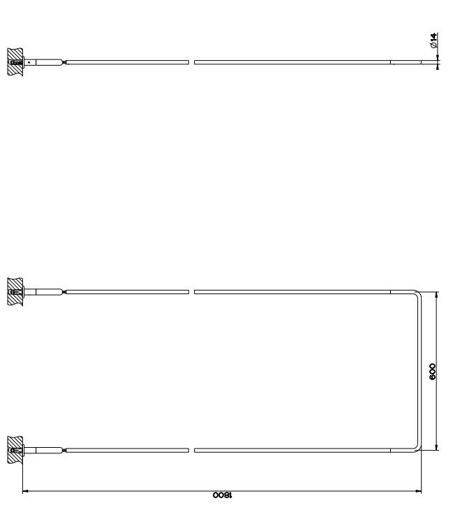 Полотенцедержатель Gessi Goccia 38141.031 потолочный хром