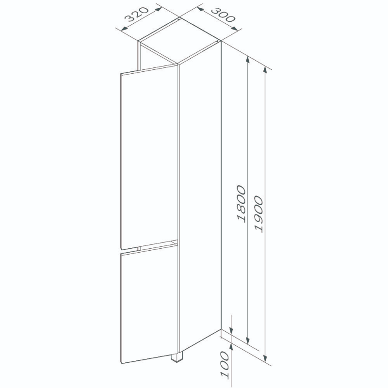 Тумба с раковиной Am.Pm Gem 60 см напольная 2 ящика