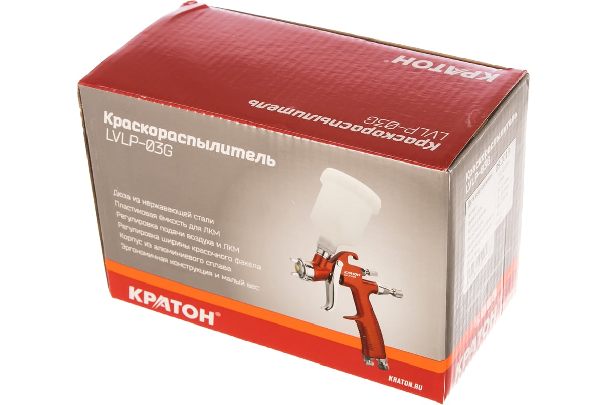 Краскораспылитель Кратон LVLP-03G 3 01 02 018