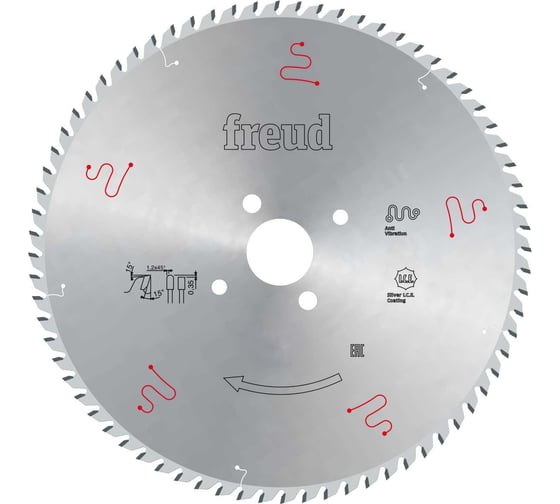 Пила дисковая Freud 355х4.4х80 мм, Z72, HM LSB35506X