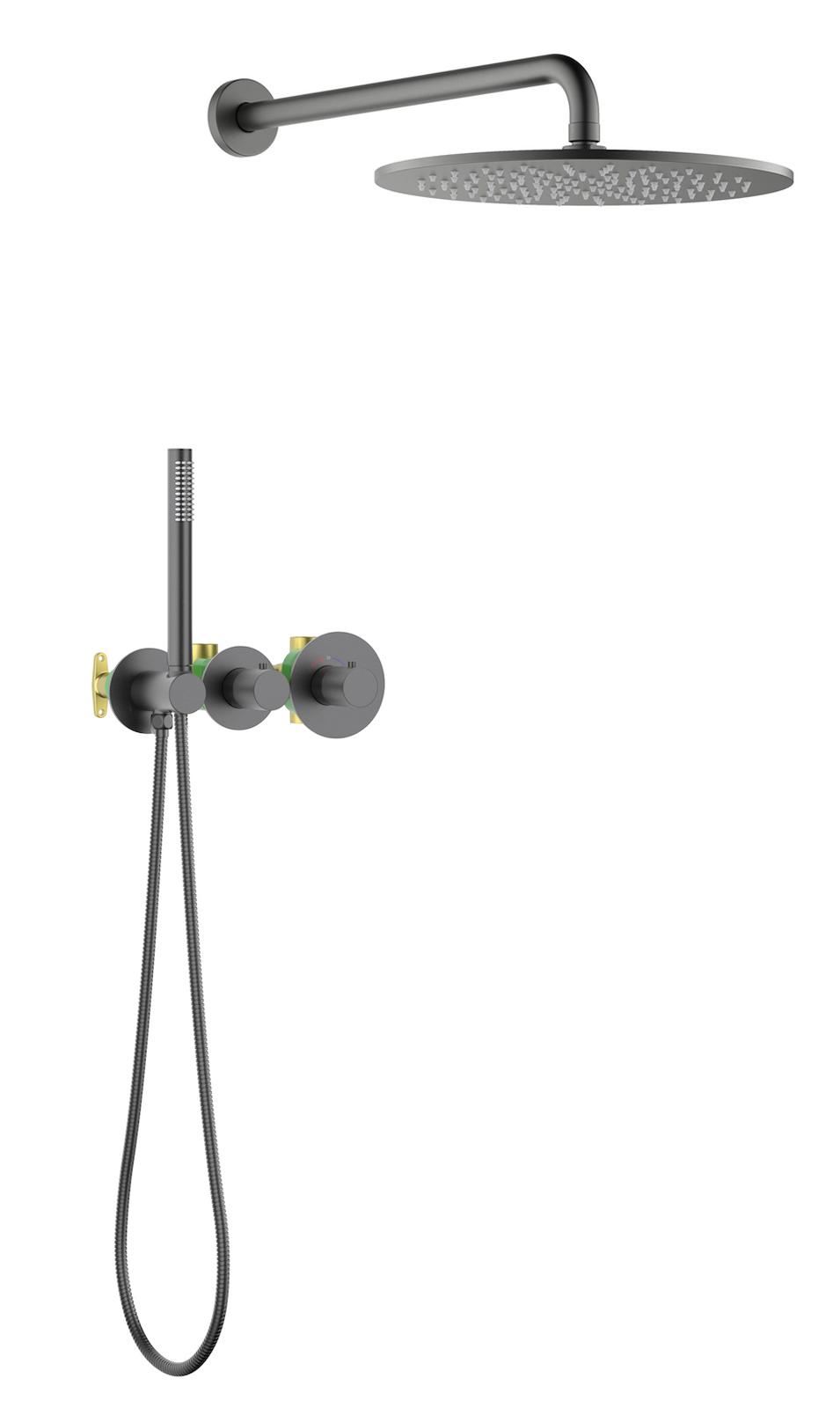 Душевой набор Timo Saona SX-2359/18SM черное золото