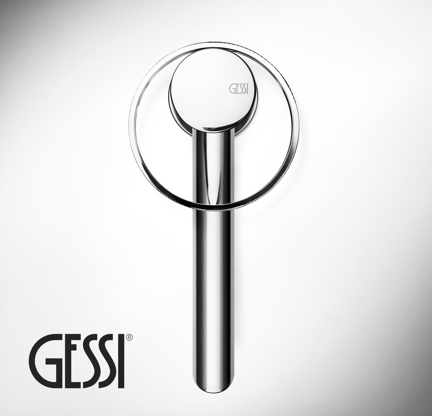 Смеситель для раковины Gessi Anello 63301.031 с донным клапаном, хром