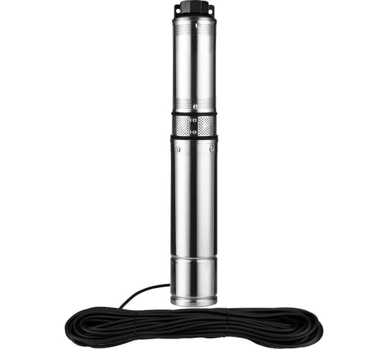 Скважинный насос JEMIX Ø 4", кабель 20 м, 370 Вт, макс. напор 35 м, ном. напор 25 м, при 2 куб.м/ч, 5 степеней, крыльчатка пластик, встроенное управление СН 4-2-25