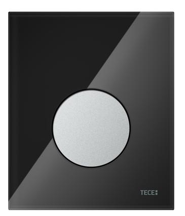 Кнопка смыва для писсуара TECE Loop 9242655 стекло, черный/хром матовый