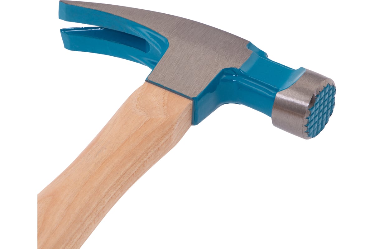 Молоток-гвоздодер Gross 380 г, угол 75, магнит, обрезиненная рукоятка american hickory 10413