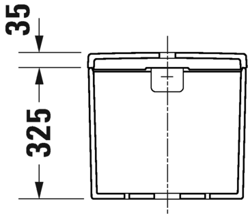 Бачок для унитаза Duravit D-Neo 094410 для подключения снизу слева