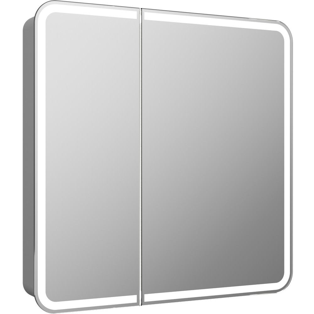 Зеркальный шкаф Континент Elliot LED 80x80 с подсветкой, МВК014