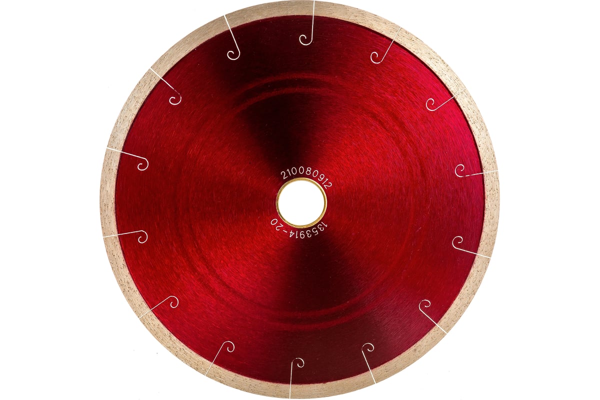 Диск алмазный сплошная кромка с микропазом G/L J-slot по граниту 200D-1.6T-7.5W-22.2/25.4 Messer 01-24-200