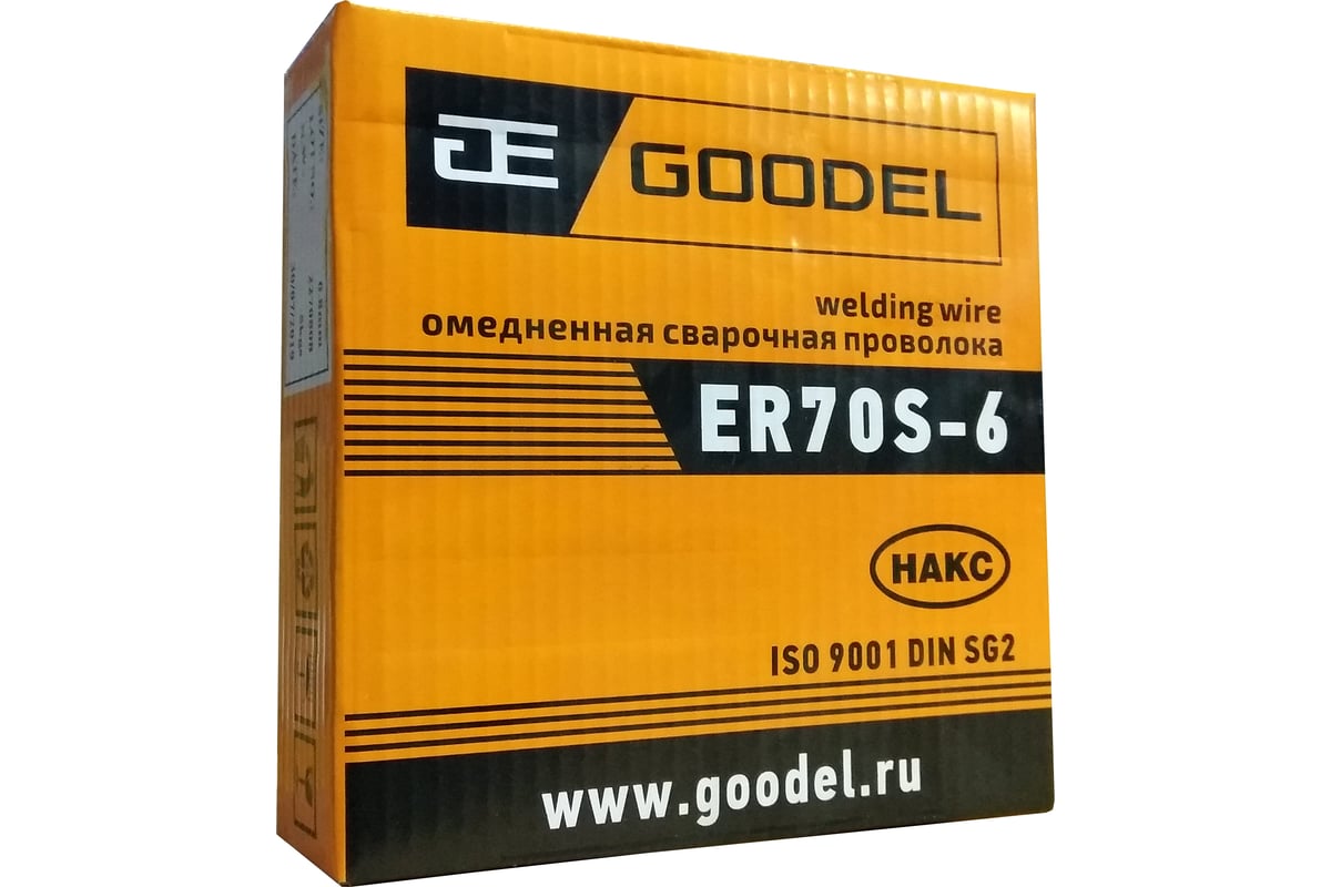 Проволока сварочная ER70S-6 (0.8 мм; 5 кг в катушке) GOODEL ЦБ-00003641