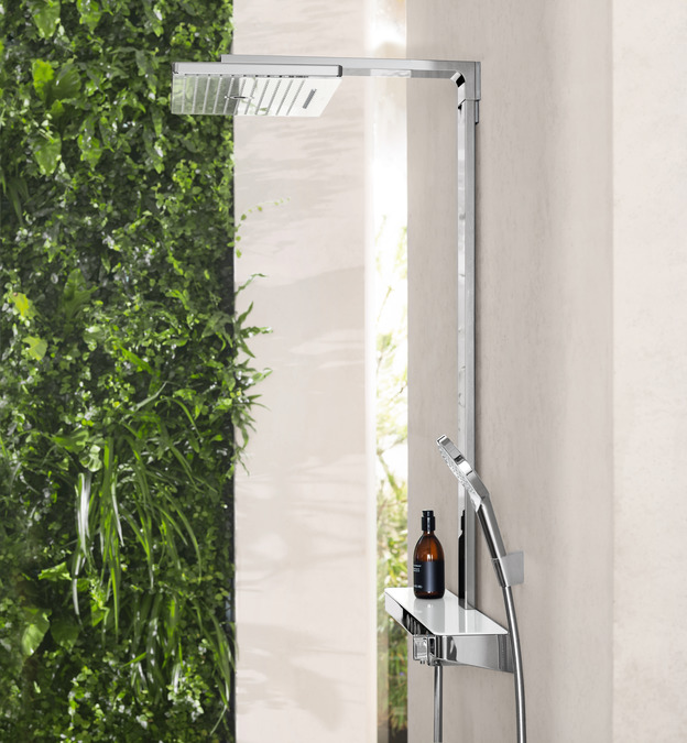 Душевая стойка Hansgrohe Rainmaker Select 420 2jet Showerpipe 27168400 с термостатом