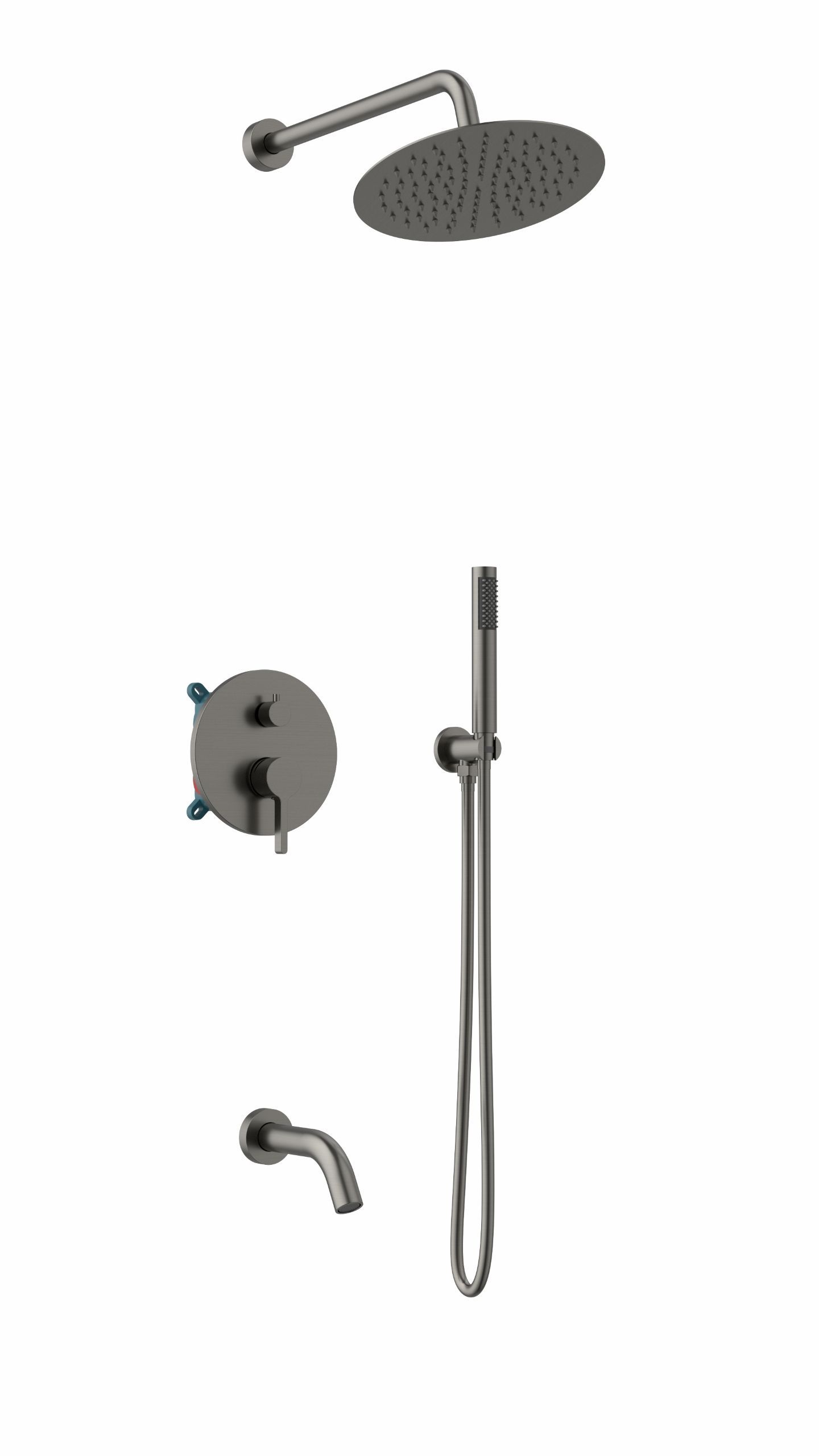 Душевой набор Vincea Villa VSFW-1VL3GM трехрежимный, вороненая сталь Душевой набор Vincea Villa VSFW-1VL3GM трехрежимный, вороненая сталь