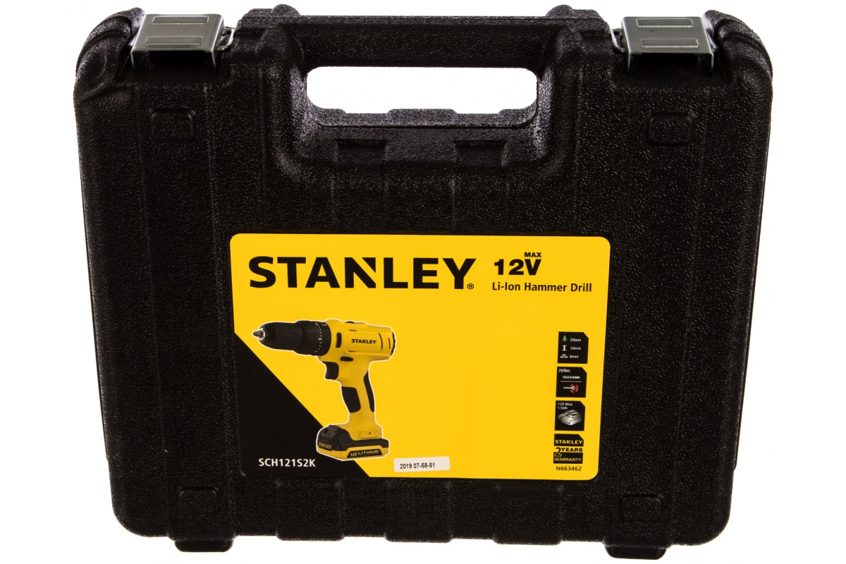 Аккумуляторная ударная дрель-шуруповерт Stanley SCH121S2K
