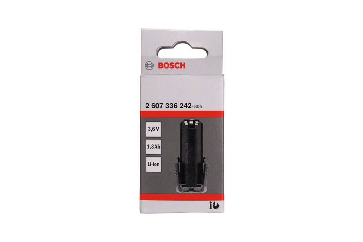 Аккумулятор стержневой (3.6 В; 1.3 А*ч; Li-Ion) Bosch 2607336242
