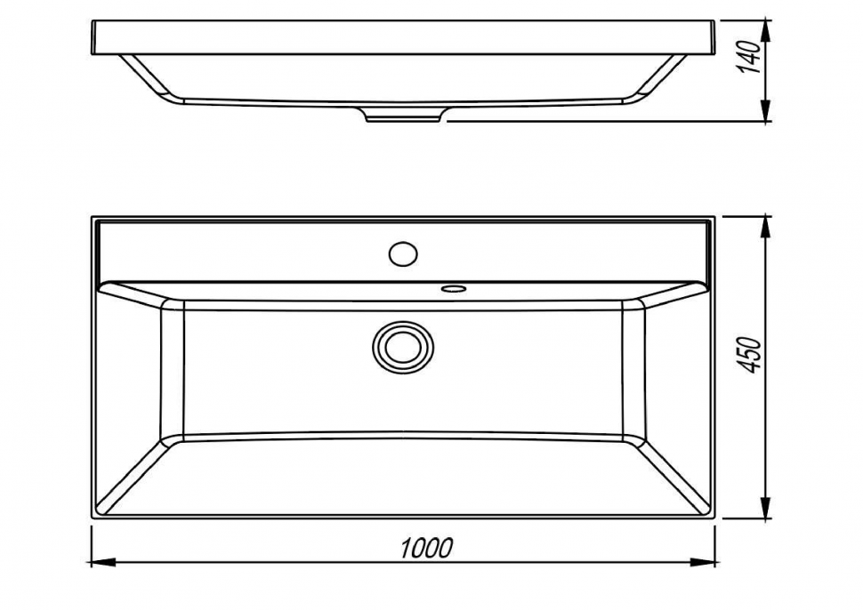 Раковина Style Line Asti 100 см серый шелк СС-00002479