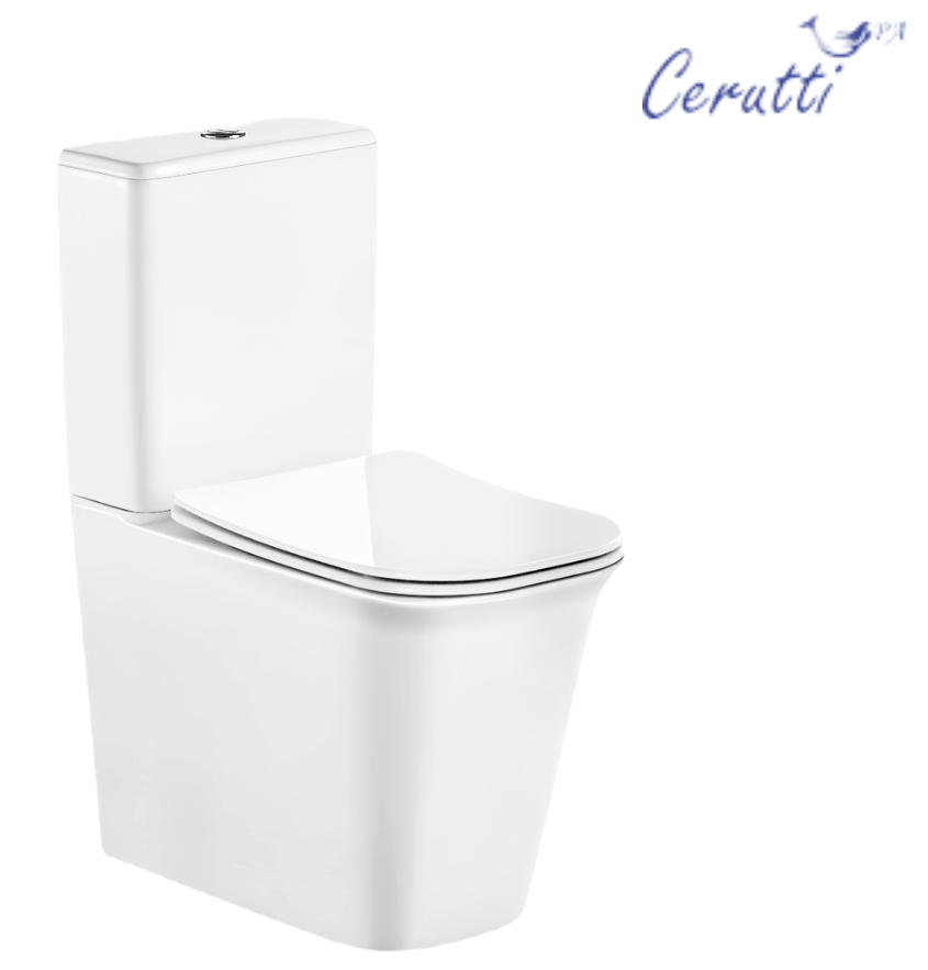 Унитаз компакт Cerutti Arno CT7838 безободковый, с микролифтом