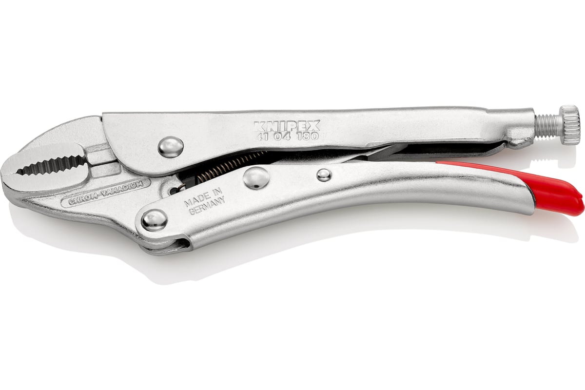 Ручной зажим Knipex круг 30 мм, квадрат 20 мм,под ключ 30 мм,штрихкод на ручках KN-4104180EAN
