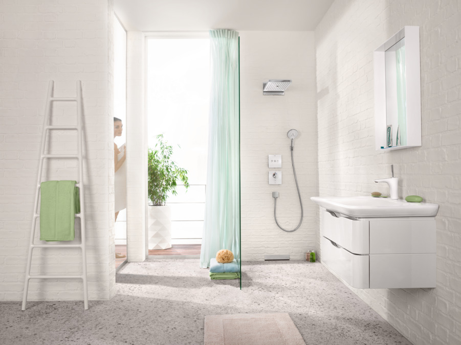 Модуль Hansgrohe ShowerSelect Glass 15736400 белое стекло