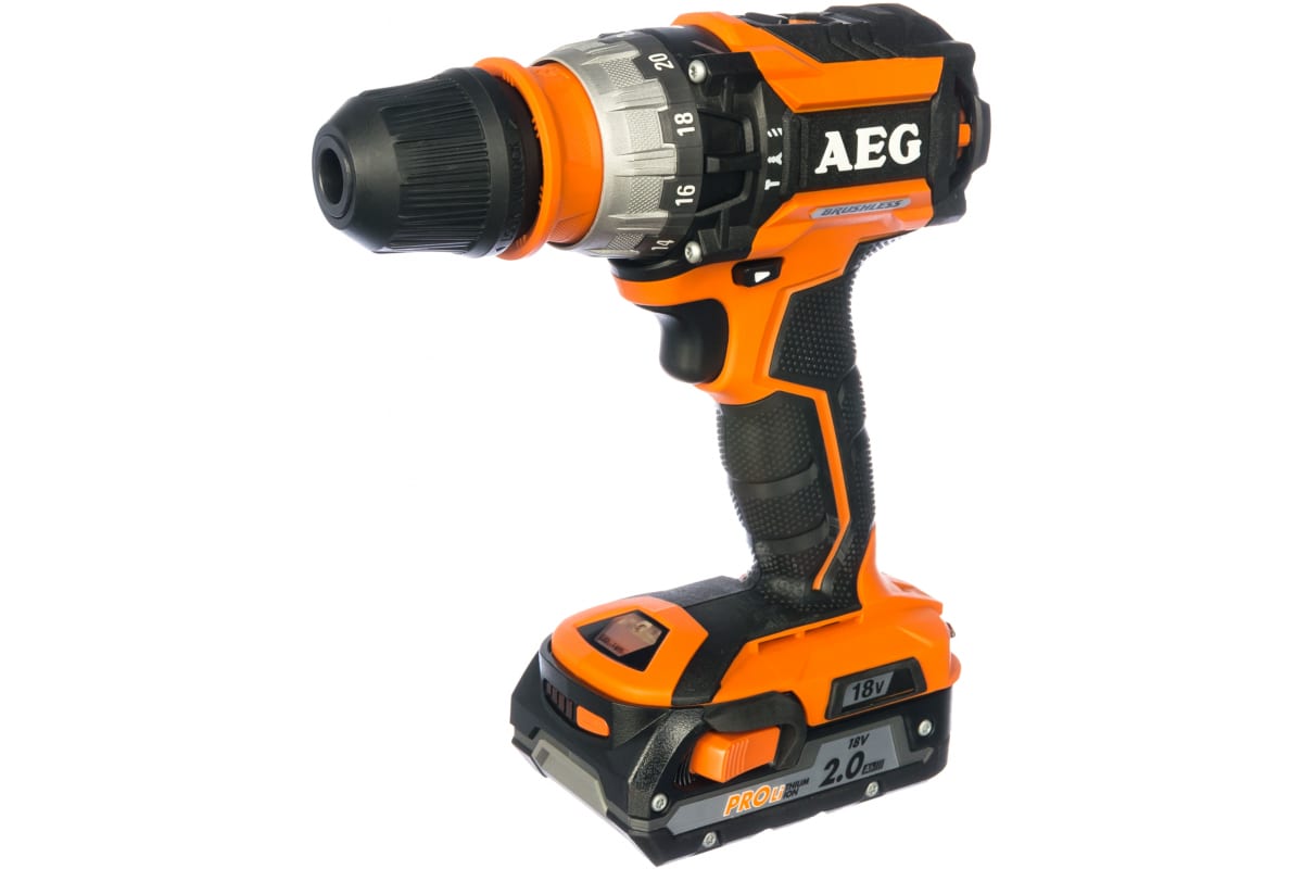 Бесщеточная аккумуляторная дрель AEG BSB 18CBL LI-202C 4935448462