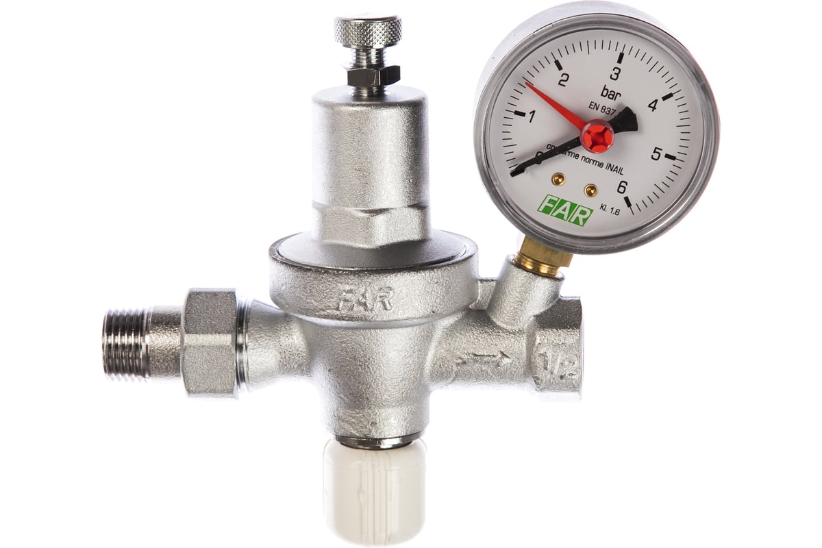 Автоматический редуктор с манометром FAR 1/2", 0-6 бар FA 2110 12