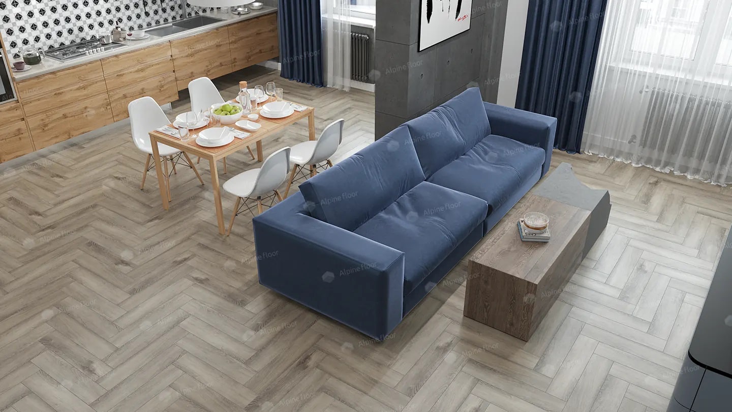 SPC ламинат Alpine Floor Parquet Premium ABA Северная История 600x125x8 мм, ECO 19-15A