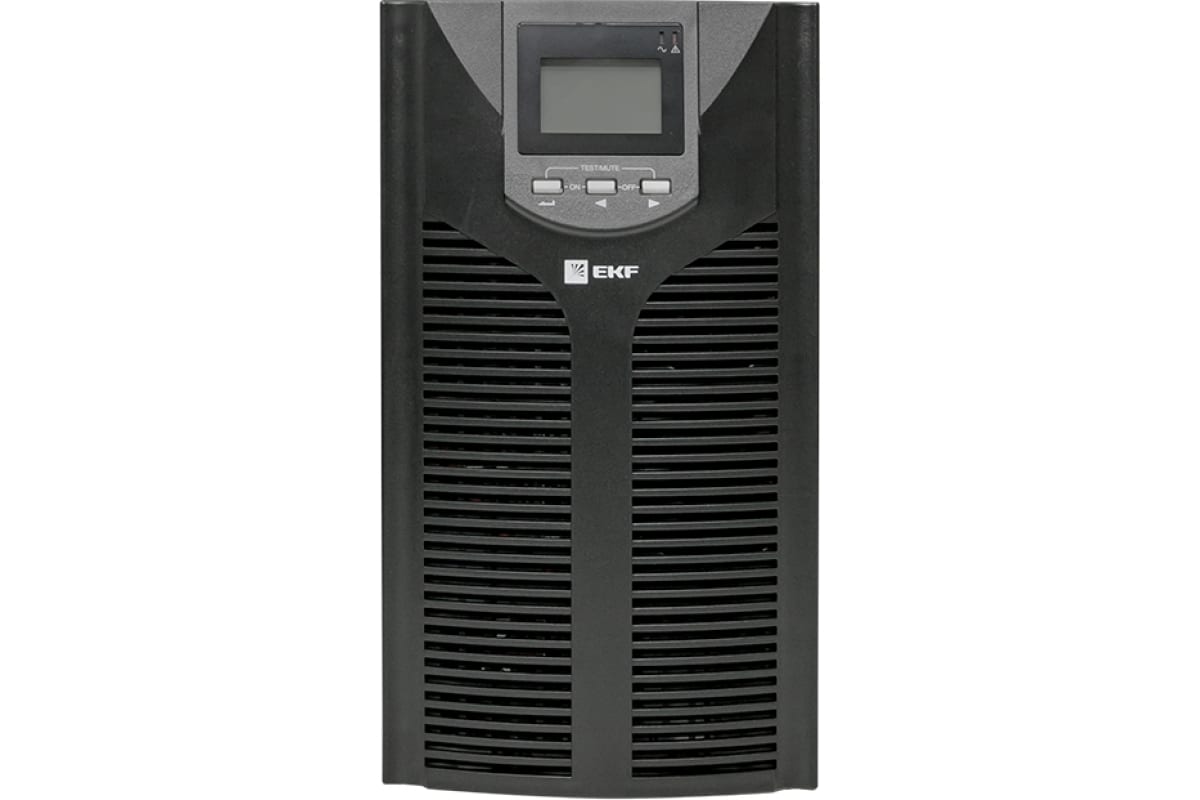 Источник бесперебойного питания двойного преобразования EKF E-Power 2000 ВА/1800 Вт PROxima напольный, c АКБ 6x12В_7 Ач RS232,USB, 4x Schuko SW920Pro-TB