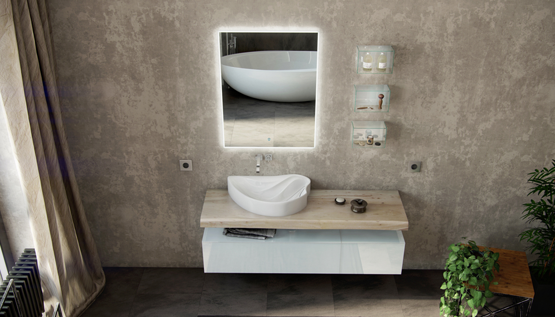 Мебель для ванной Velvex Felay 140 см белый глянец